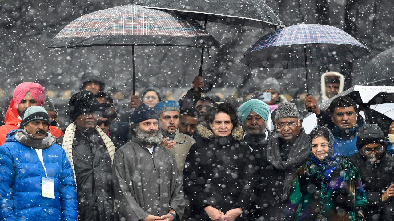Top brass of BJP will never undertake a walkathon in Jammu and Kashmir as they are scared: Rahul